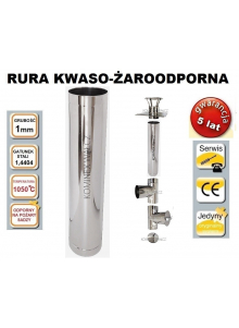 Rura kwaso-żaroodporna 1 metr 1mm Rura kwaso-żaroodporna 1 metr 1mm